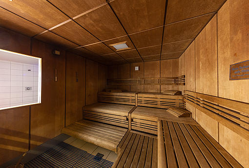 Finnische Sauna von innen